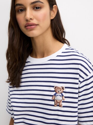 Pull&Bear Tričko – modrá