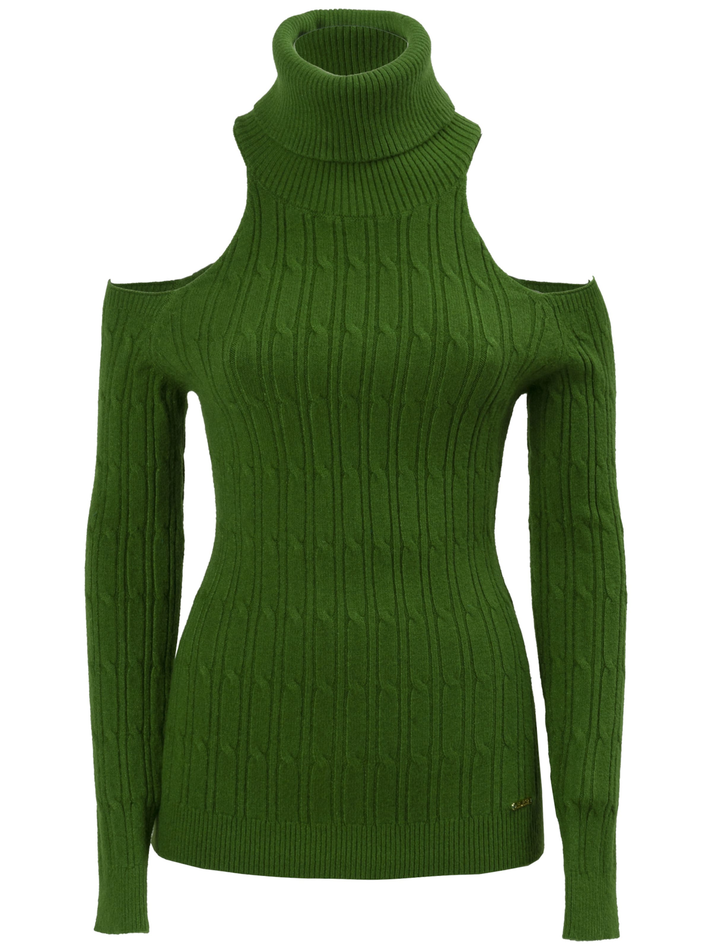 Influencer Pulóver - zöld: elől