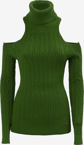 Influencer Neulepaita värissä vihreä: etupuoli