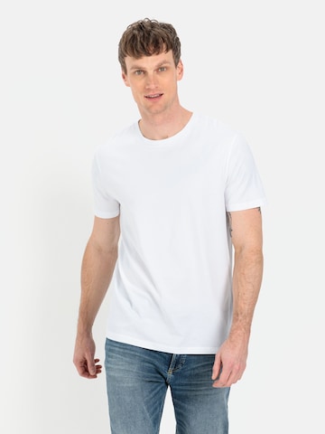 CAMEL ACTIVE Μπλουζάκι σε λευκό: μπροστά