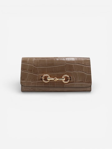 Cheval Firenze Wallet 'GRANT CROC' in Grey: front
