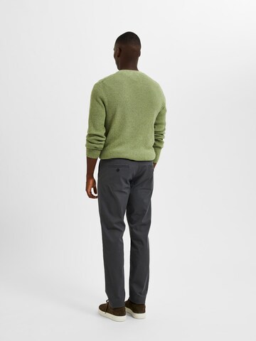 SELECTED HOMME Slim fit Chino trousers 'Miles Flex' in Grey