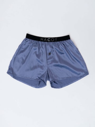 Boxer 'Silk Boxer Shorts' di HACOY in blu: frontale