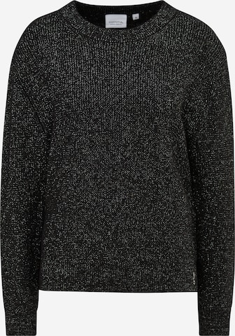 Pull-over comma casual identity en noir : devant