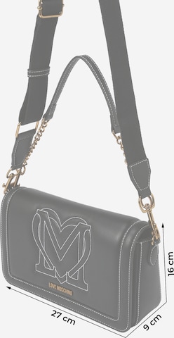 Love Moschino Håndtaske 'MY HEART' i sort