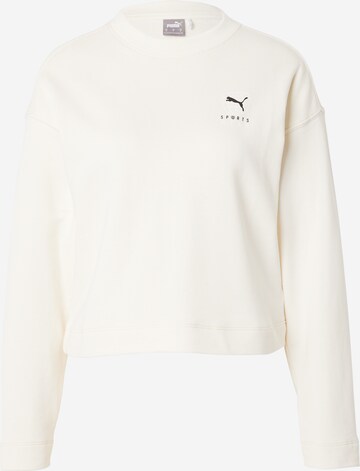 Sweat de sport PUMA en beige : devant