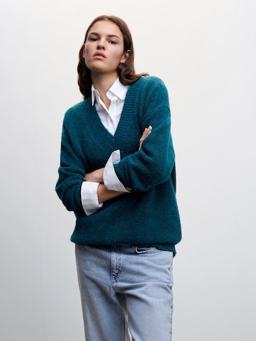 MANGO Sweater 'Anec' in Blue: front