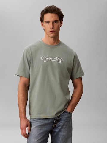 Calvin Klein Jeans Regular Shirt in Green: front