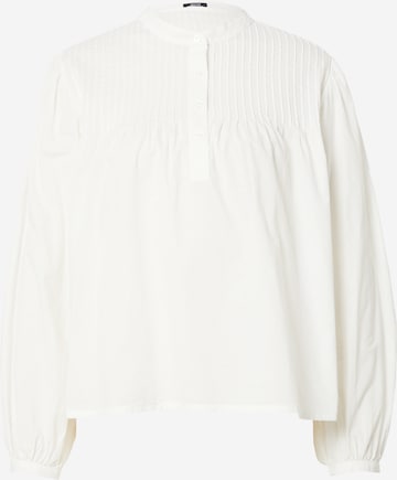 DENHAM Blouse 'CHELSEA' in Wit: voorkant