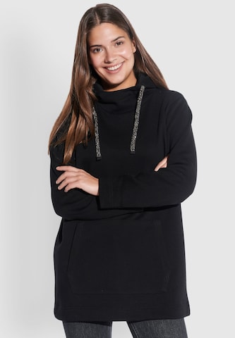 Vestino Sweatshirt in Black: front