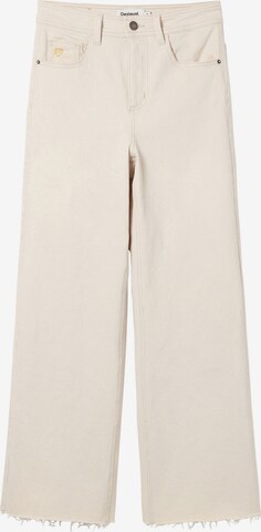 Desigual Wide leg Jeans in White: front