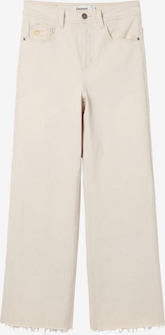 Wide leg Jeans di Desigual in bianco: frontale