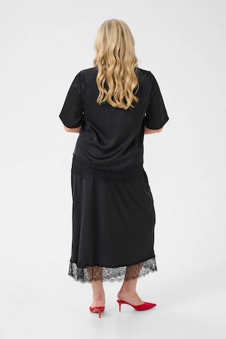 Chemisier 'Hilla Lace' KAFFE CURVE en noir