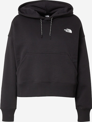 THE NORTH FACE - Sweatshirt de desporto em preto: frente