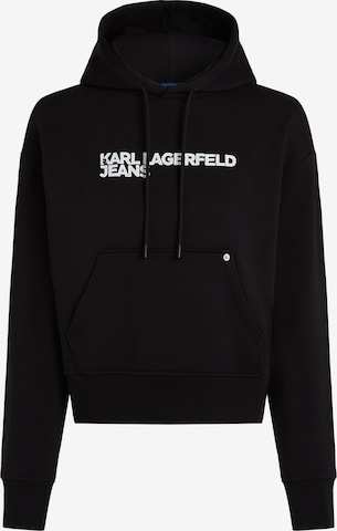 Bluză de molton de la KARL LAGERFELD JEANS pe negru: față