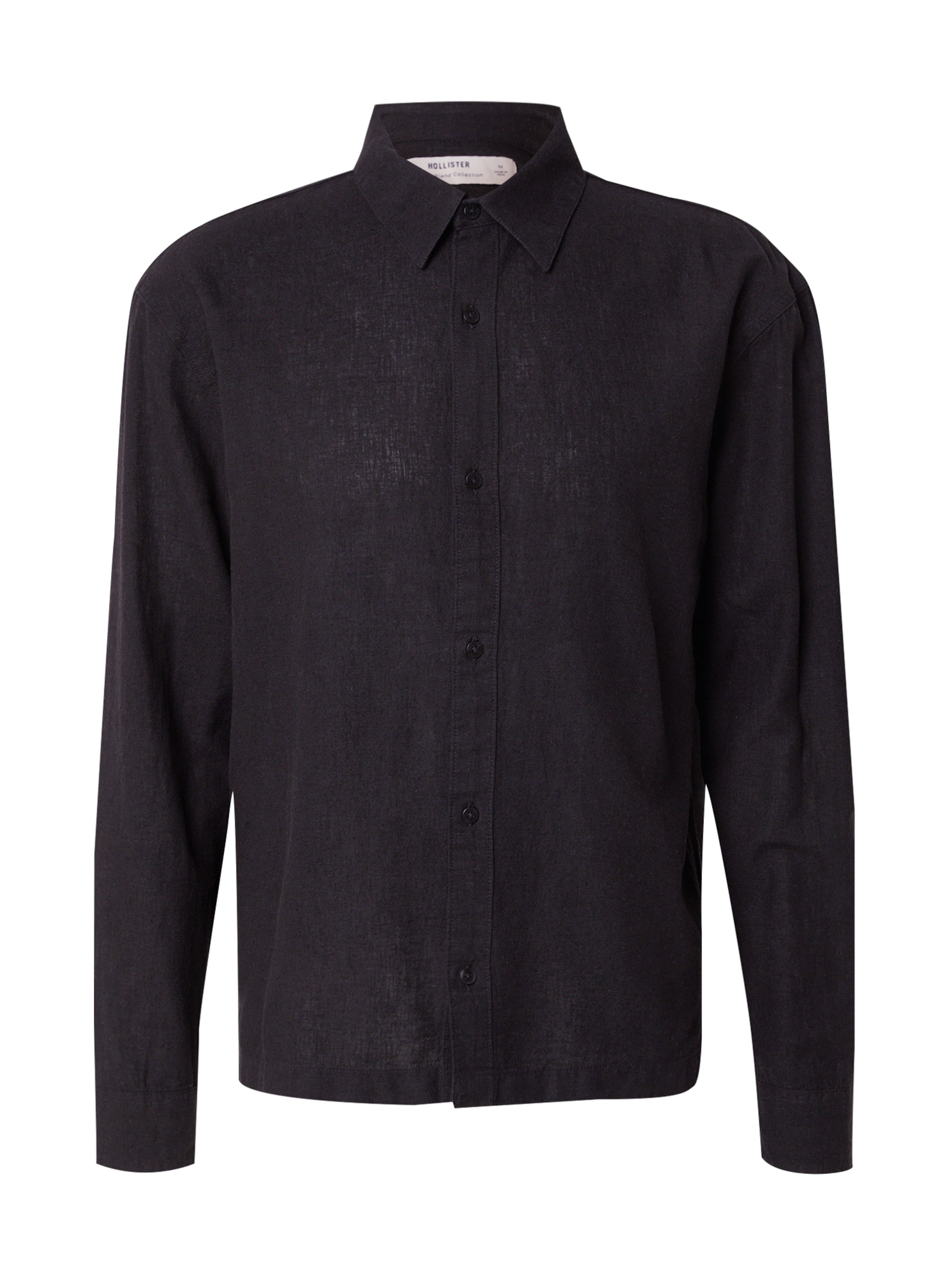 melns HOLLISTER Standarta piegriezums Krekls: no priekšpuses