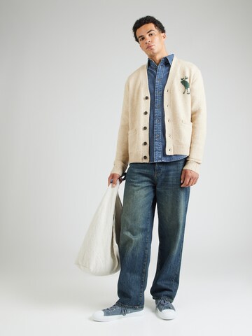 Abercrombie & Fitch Knit Cardigan in Beige