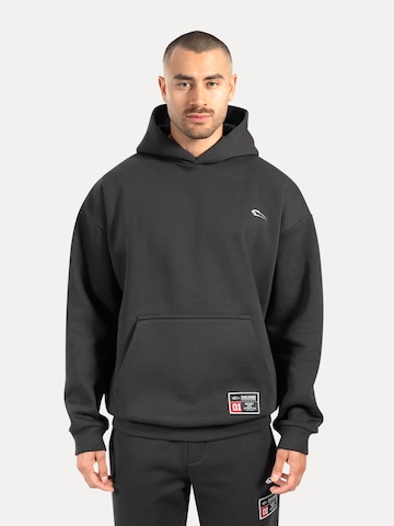 Sweat-shirt Smilodox en gris : devant