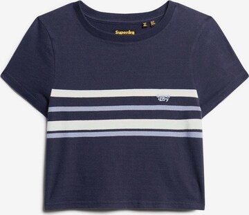 T-shirt Superdry en bleu : devant