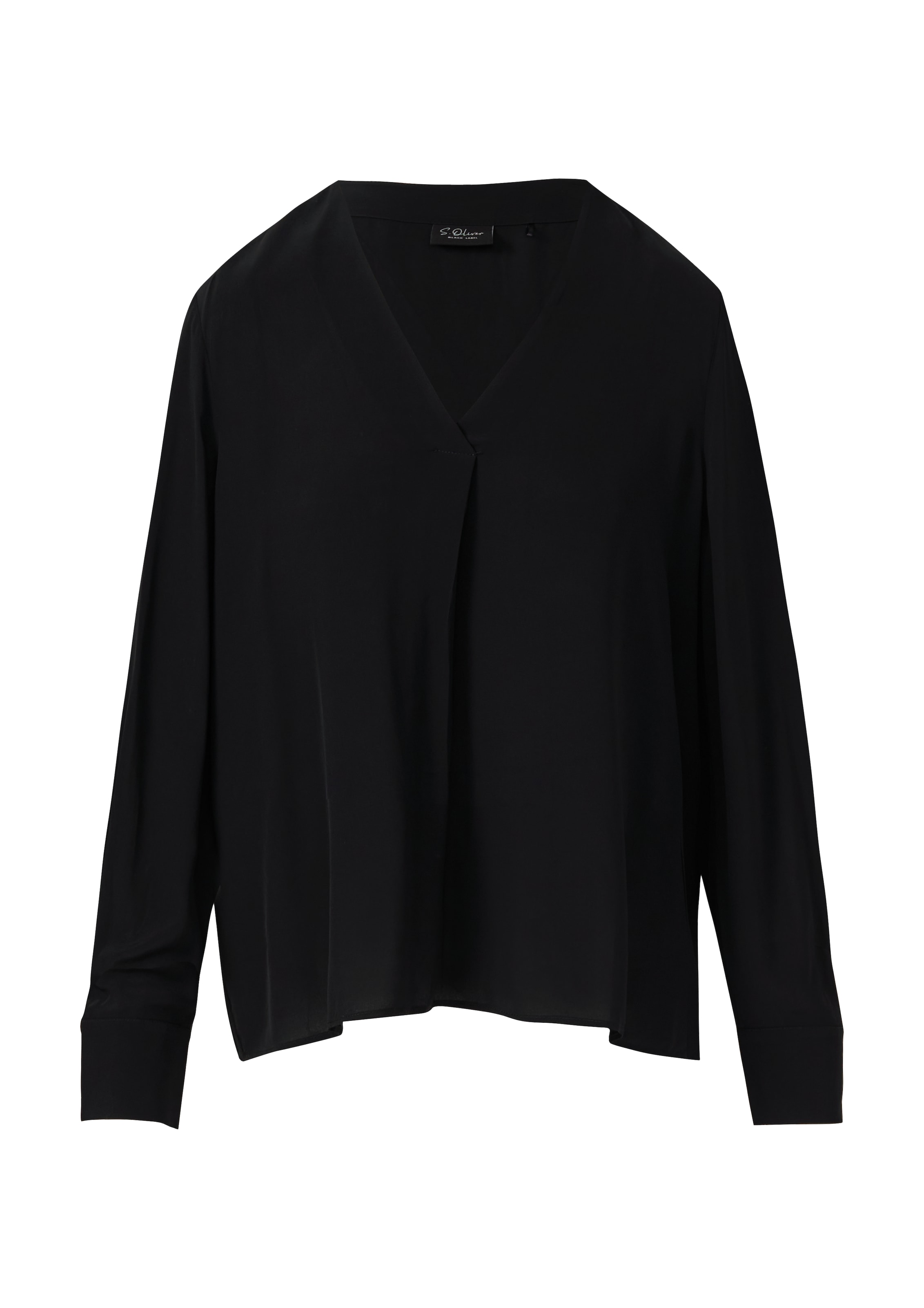 s.Oliver BLACK LABEL Pluus, värv must: eest vaates