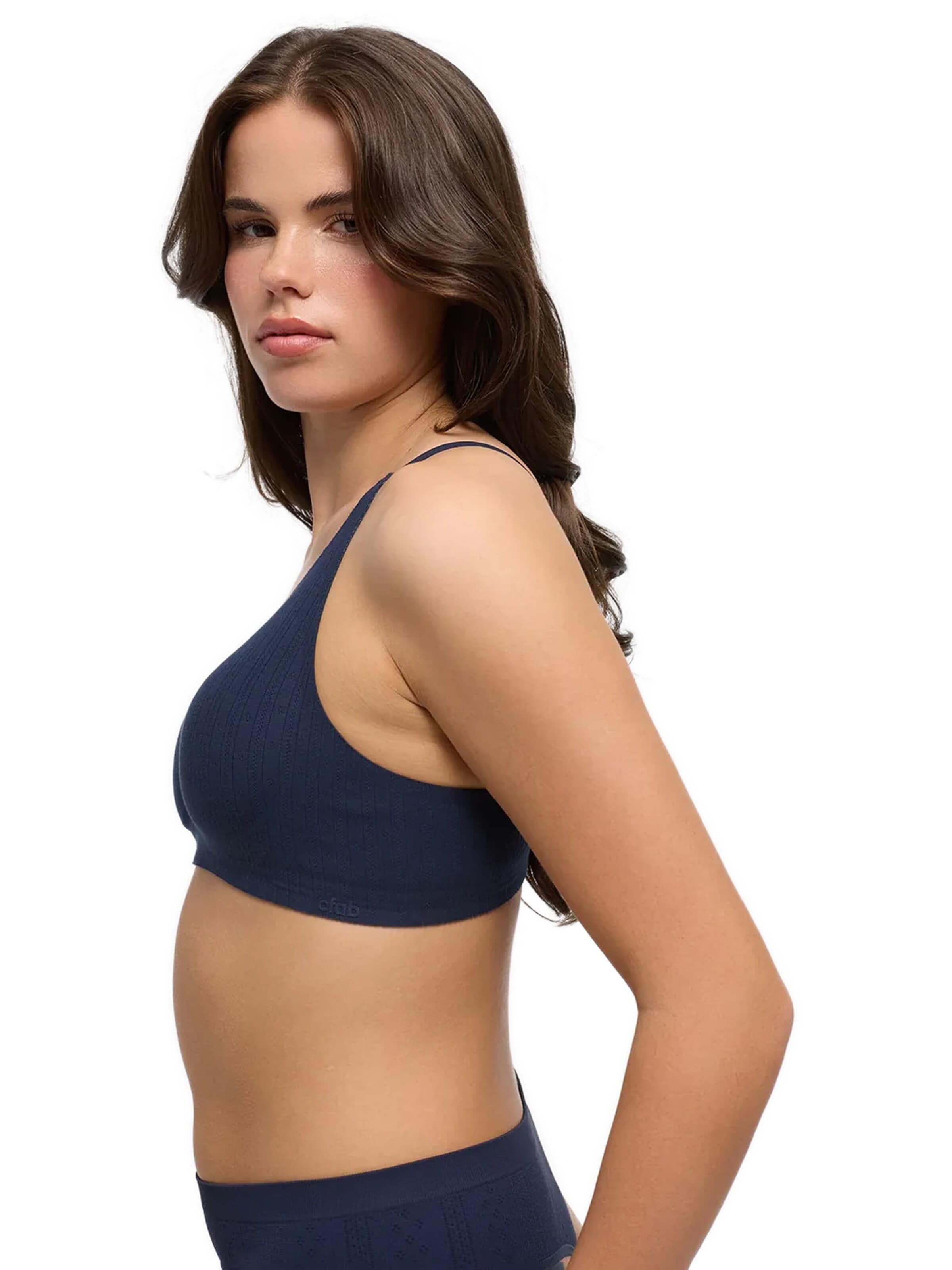 cfab Push-up BH 'Jacquard Comfort Push-Up BH' in Blauw