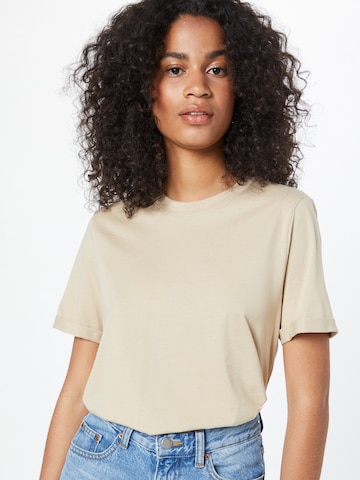 PIECES Shirt 'Ria' in Beige: front