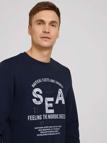 TOM TAILOR Sweatshirt in Blau