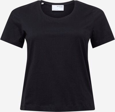 Selected Femme Curve Shirt in de kleur Zwart, Productweergave