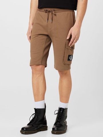 regular Pantaloni di Calvin Klein Jeans in marrone: frontale