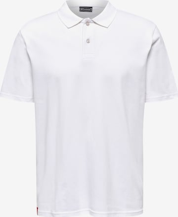 Hummel Performance shirt 'Red' in White: front