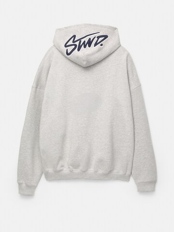Sweat-shirt 'STWD' Pull&Bear en gris