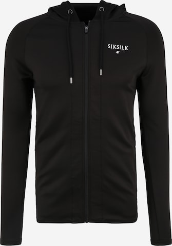 SikSilk Sweatjacka i svart: framsida