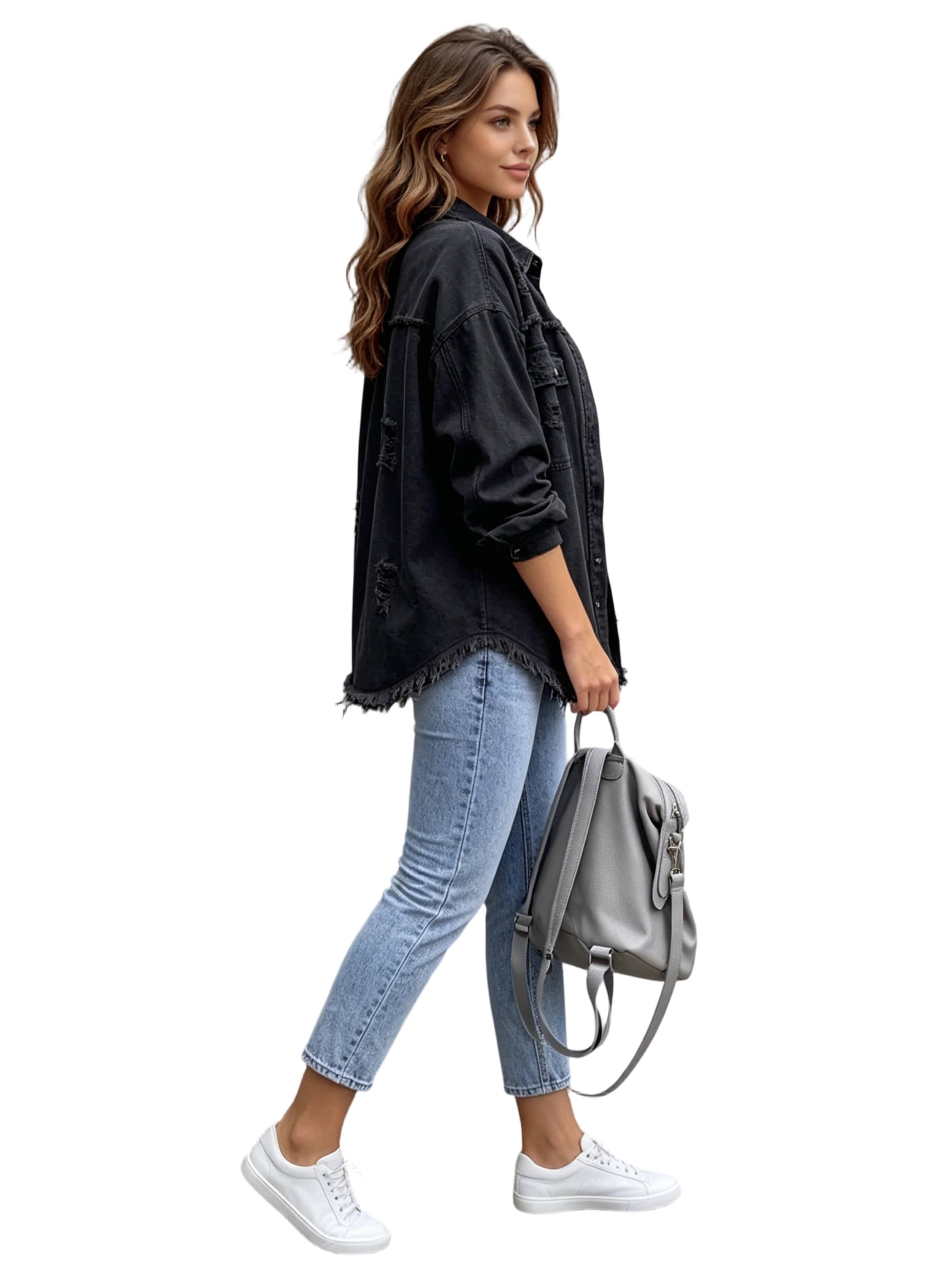 Yesfashion Between-Season Jacket in Black