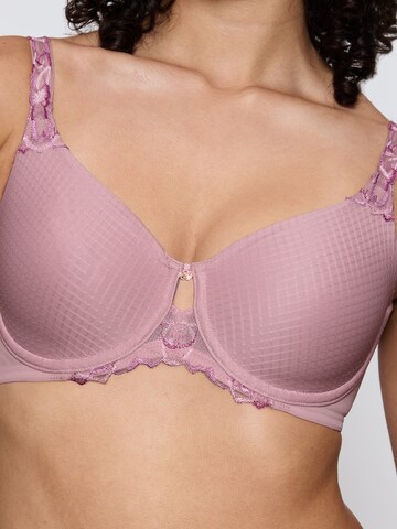 TRIUMPH Triangle Bra 'Wild Azalea' in Pink