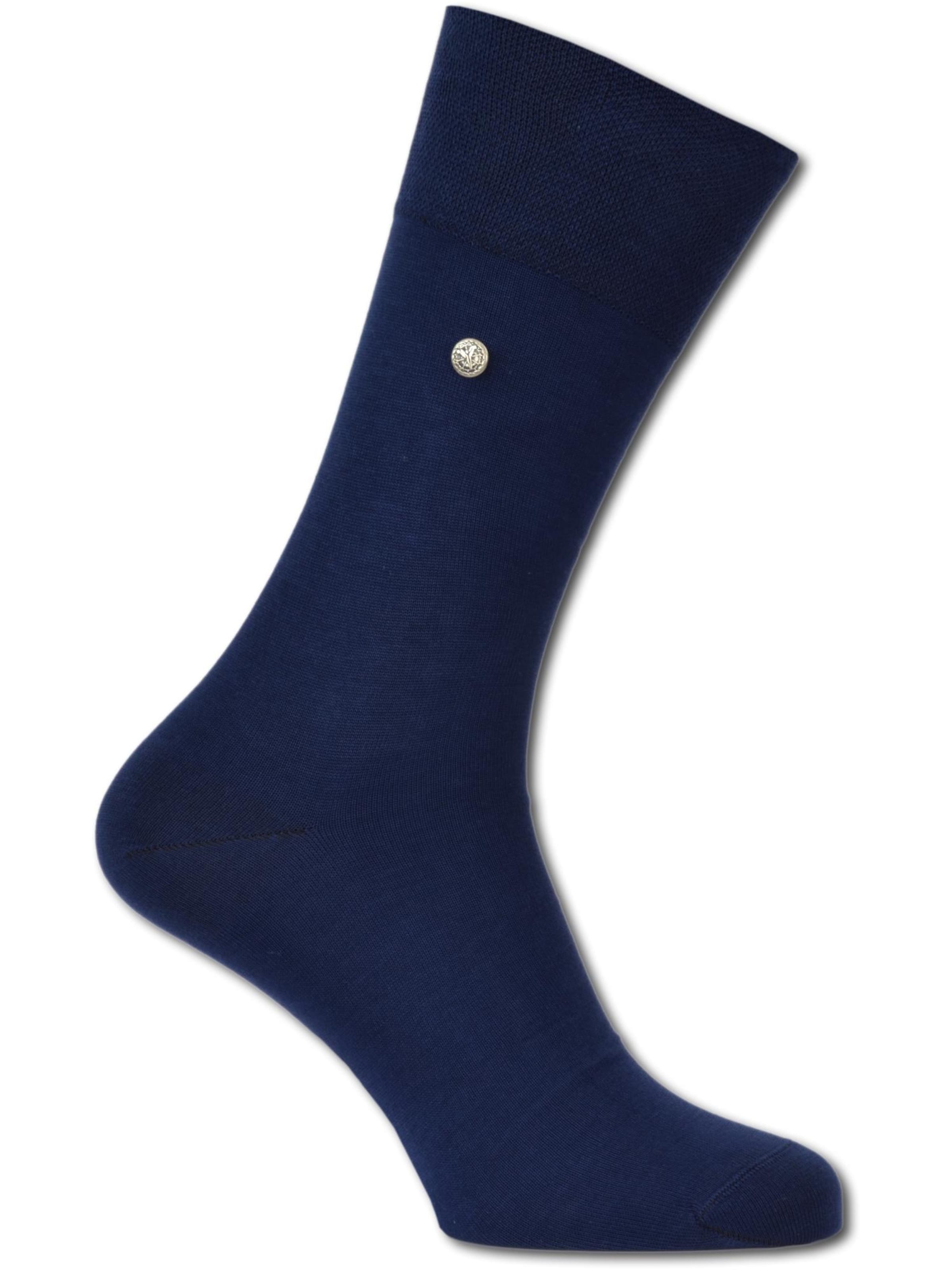 Carlo Colucci Socken 'Firenze' in Blau: Vorderseite