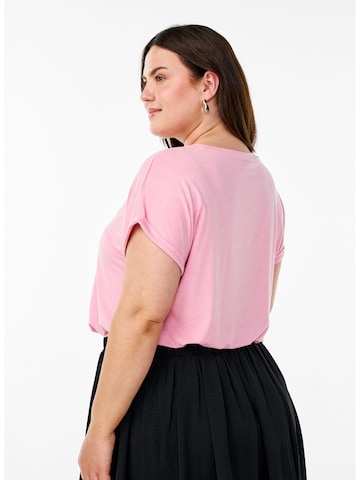 Zizzi Shirt 'Manna' in Roze