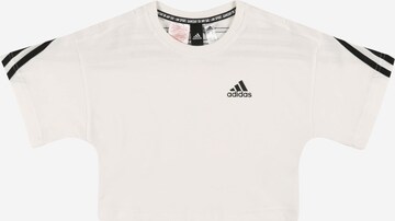 T-Shirt fonctionnel 'Organic  Future Icons 3-Stripes Loose' ADIDAS SPORTSWEAR en blanc : devant