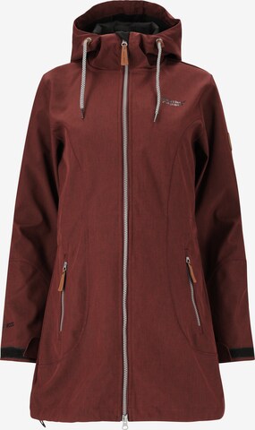 Weather Report Athletic Jacket 'LILAN' in Brown: front