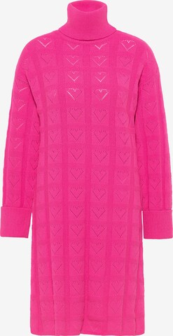 Robes en maille MYMO en rose : devant