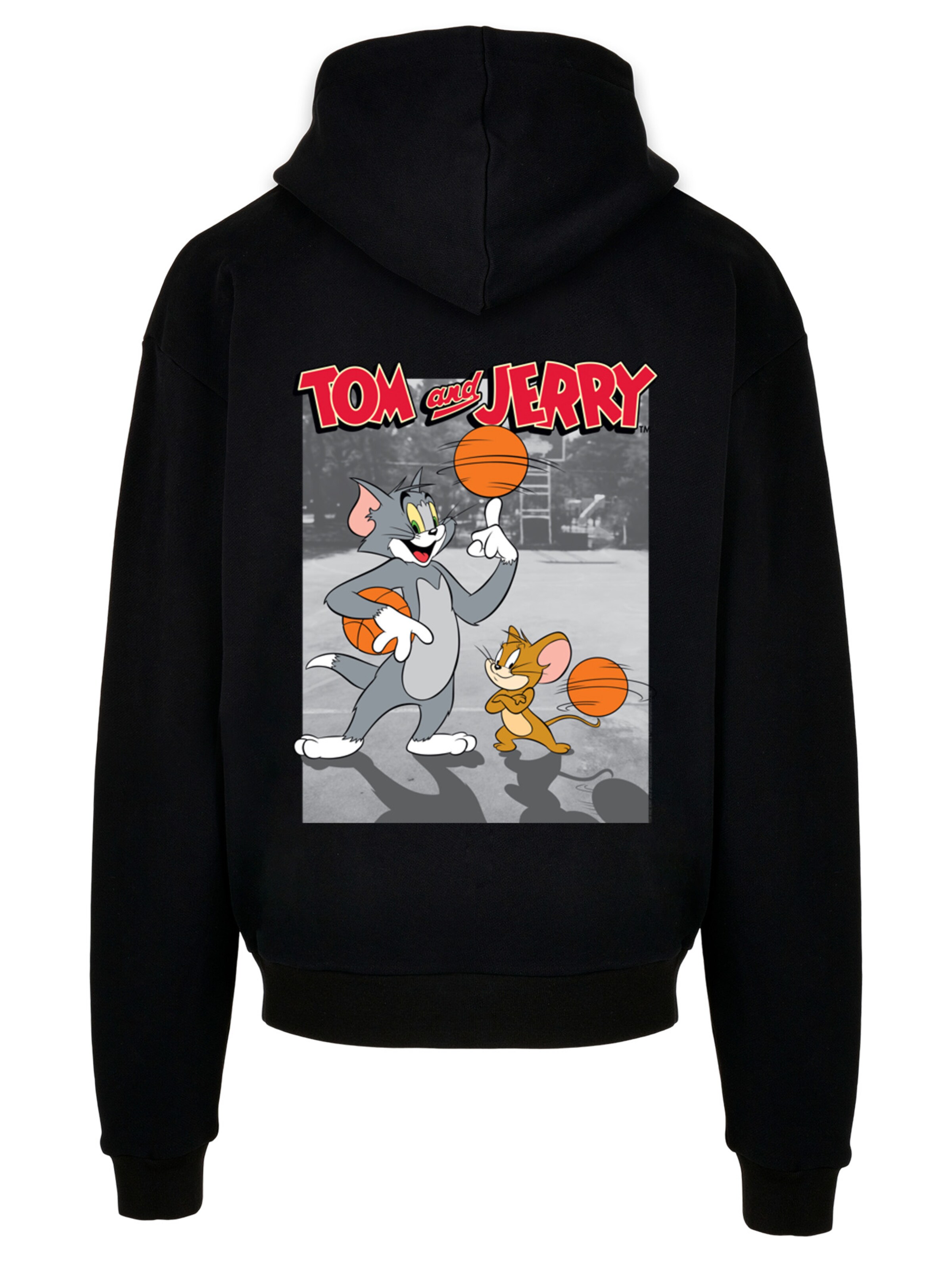 Sweat-shirt 'Tom And Jerry Basketball Buddies' F4NT4STIC en noir