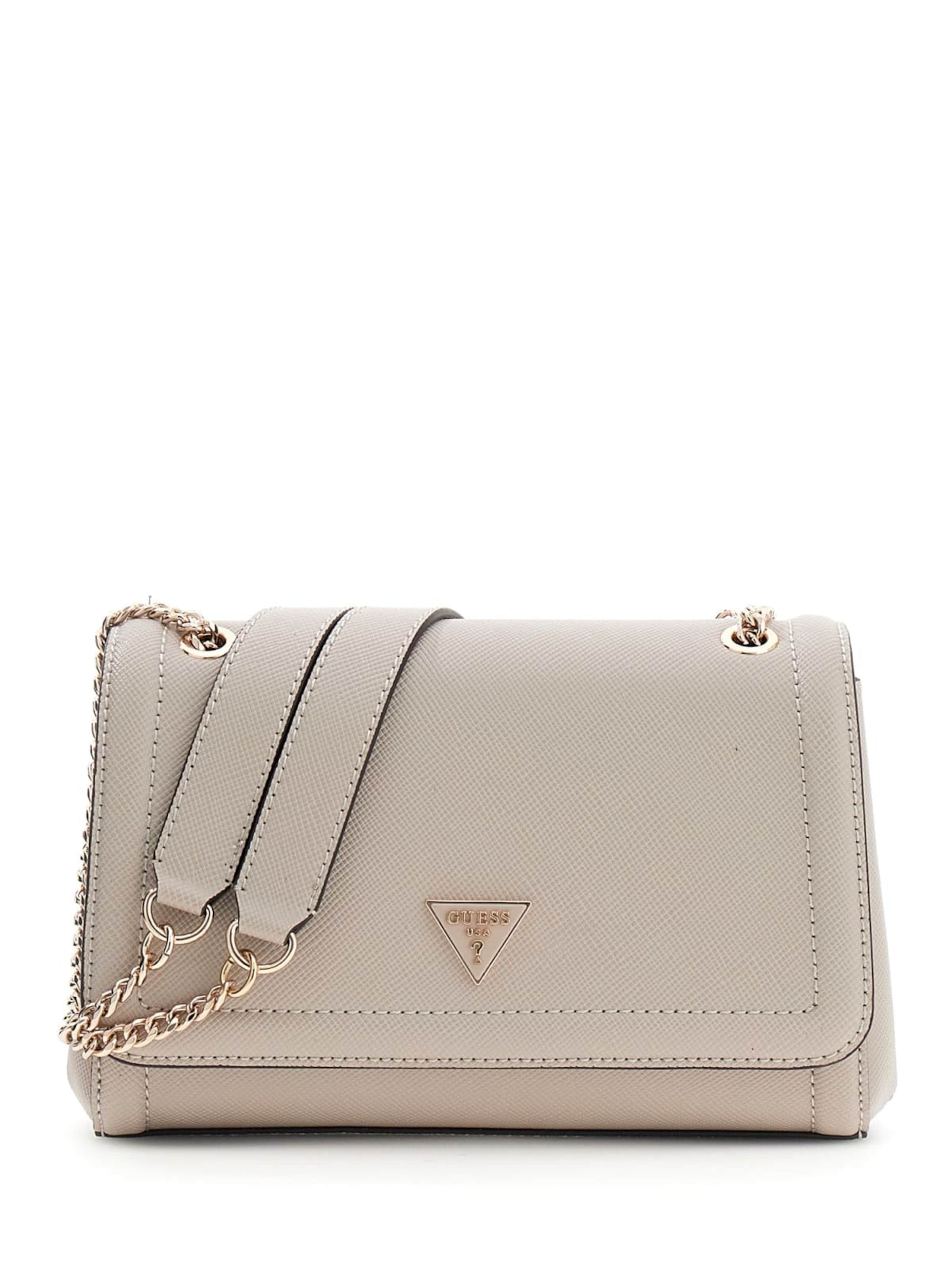 Borsa a tracolla di GUESS in beige: frontale