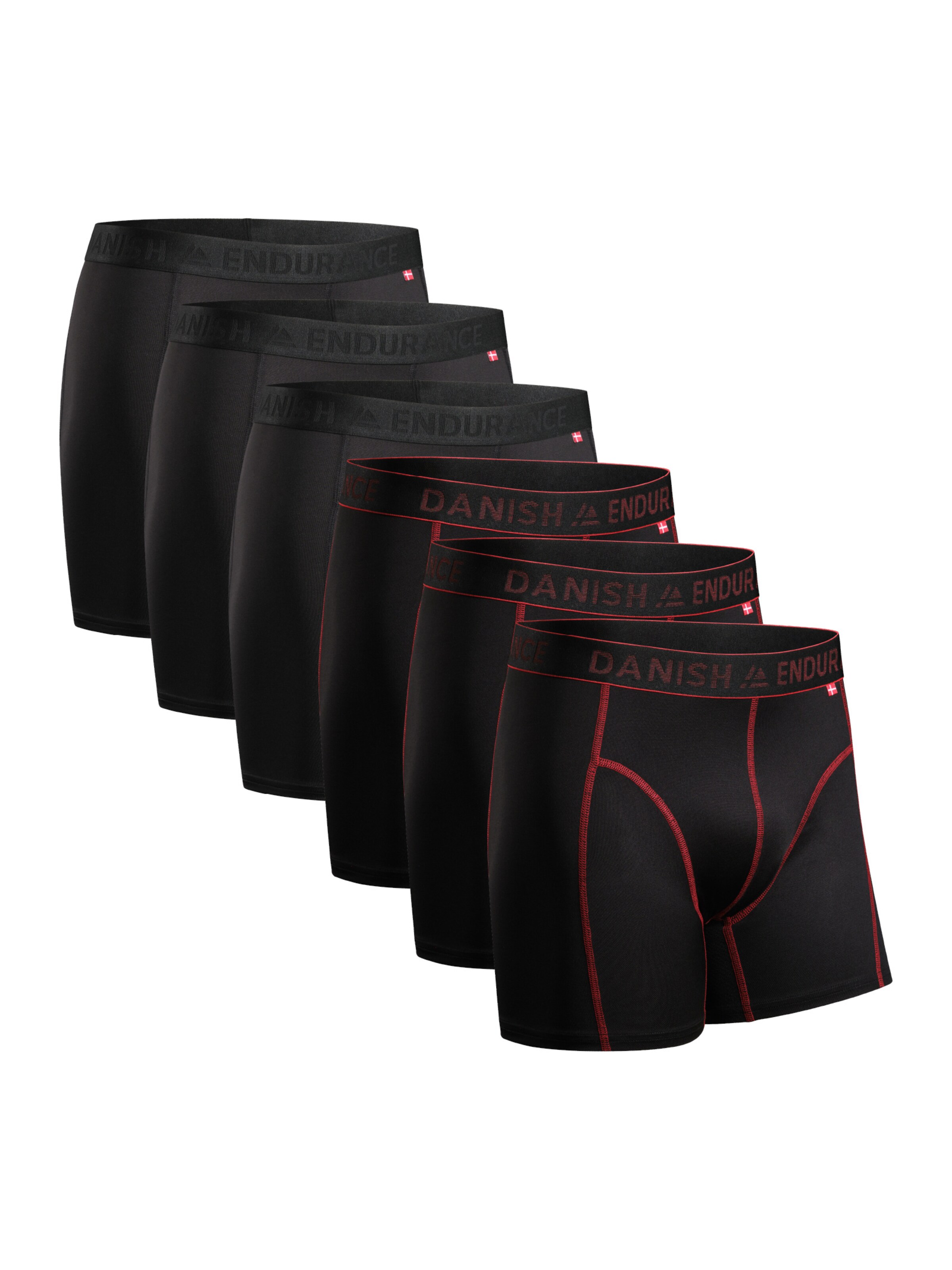 DANISH ENDURANCE Boksershorts i sort: forside