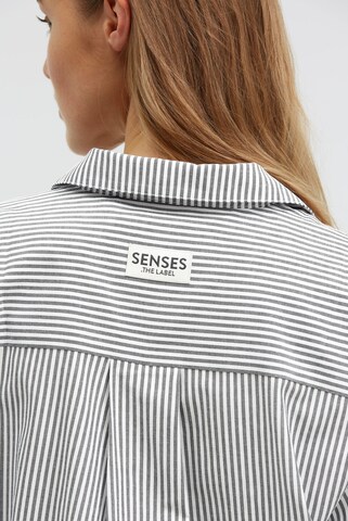 SENSES.THE LABEL Bluse in Grau