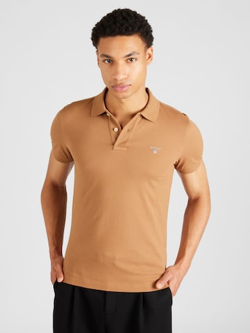 T-Shirt 'Rugger' GANT en marron : devant