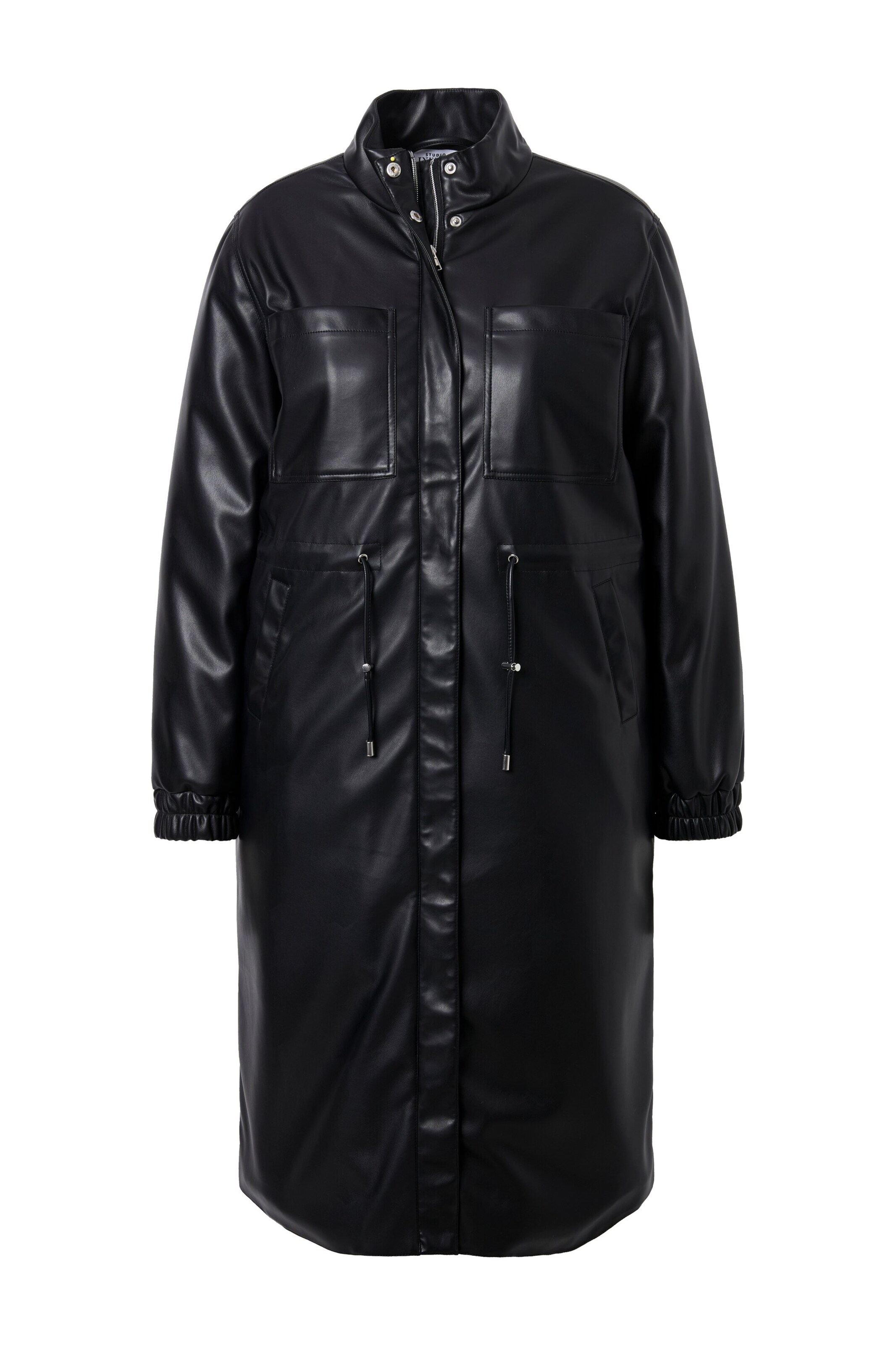 Studio Untold Mantel in Schwarz: Vorderseite
