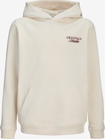 Sweat 'JORNORREBRO' Jack & Jones Junior en blanc : devant