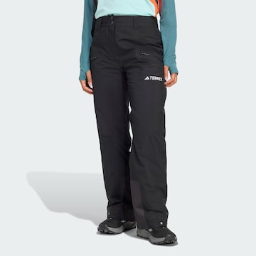 ADIDAS TERREX Regular Sportbroek in Zwart: voorkant