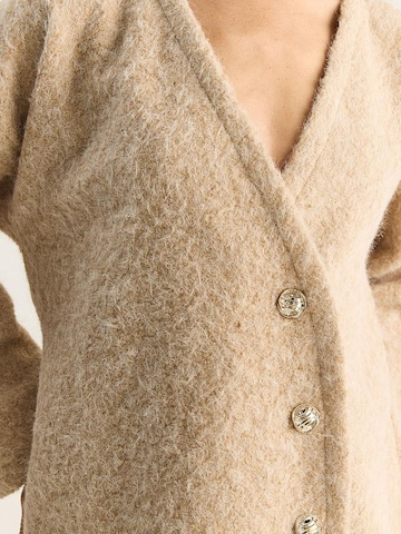 Cardigan Bianco Lucci en mélange de couleurs