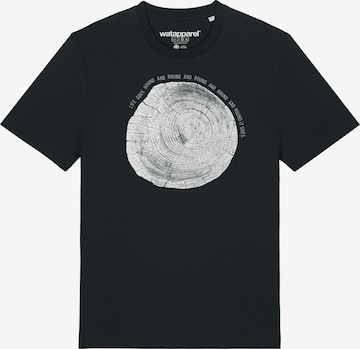 Maglietta di Watapparel in nero: frontale