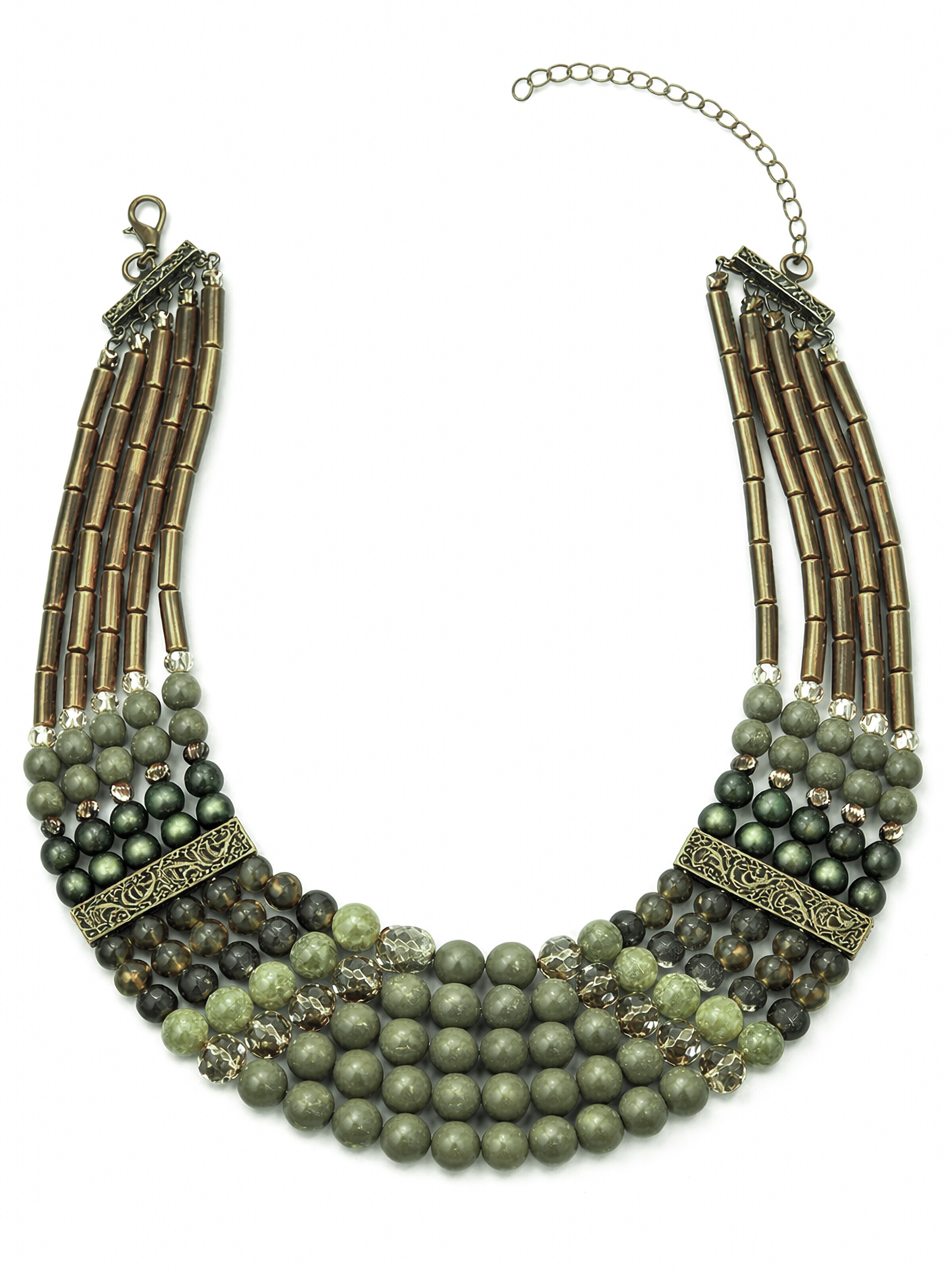 COLLEZIONE ALESSANDRO Necklace 'Eugenie' in Green